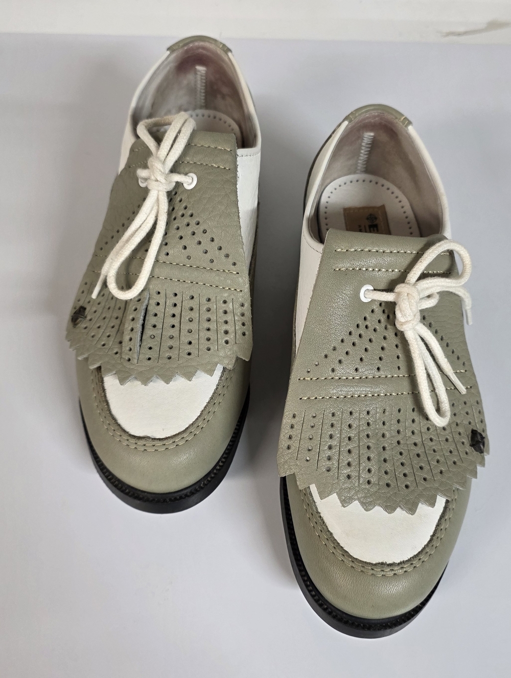 Eastland Golf Shoes Naples Moss Green White 6.5